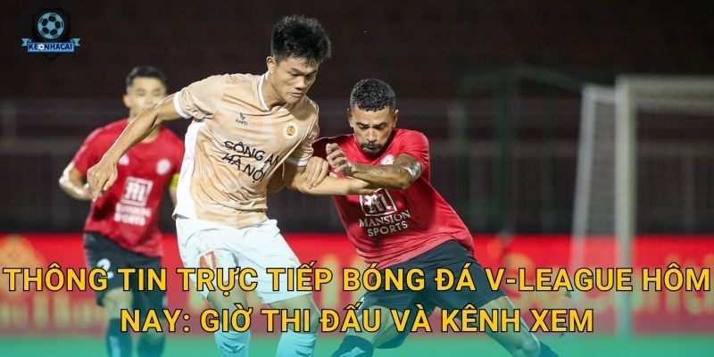 Thông tin trực tiếp bóng đá V-League hôm nay: Giờ thi đấu và kênh xem